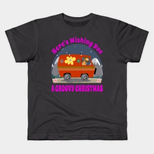 Here's wishing you a Groovy Christmas Kids T-Shirt